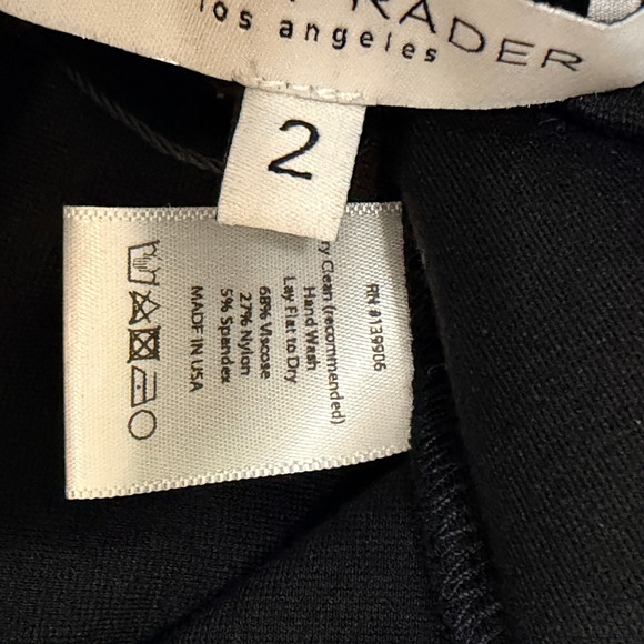 Ripley Rader Ponte Knit Long Wide Leg Pants Women's Sz 2 Pull On Black High Rise - Picture 10 of 14